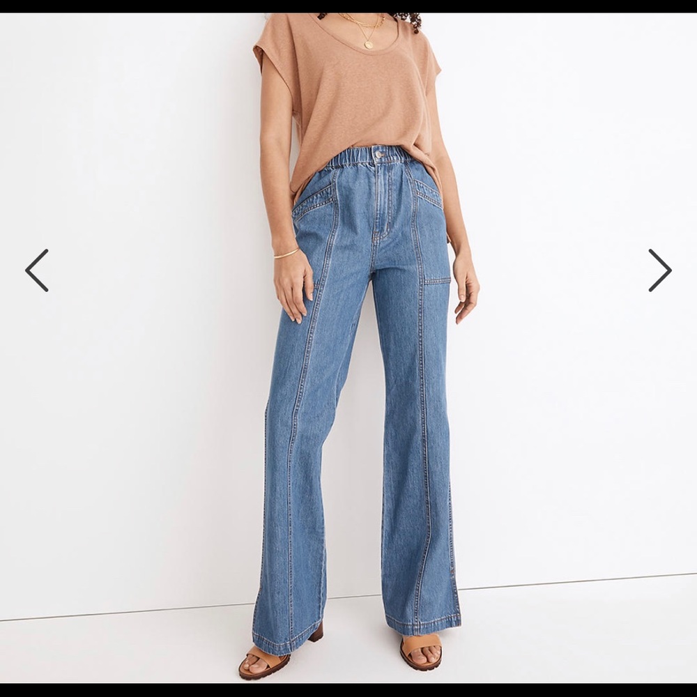 Madewell Pull-On Loose Flare Pants